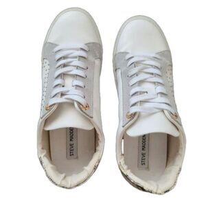 Steve Madden Bianka White Hidden Wedge Sneakers Size 8